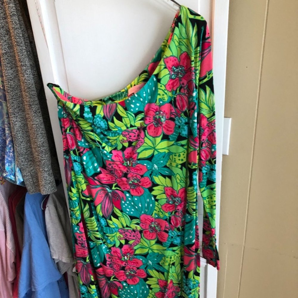 Lilly Pulitzer One Shoulder Dress XL